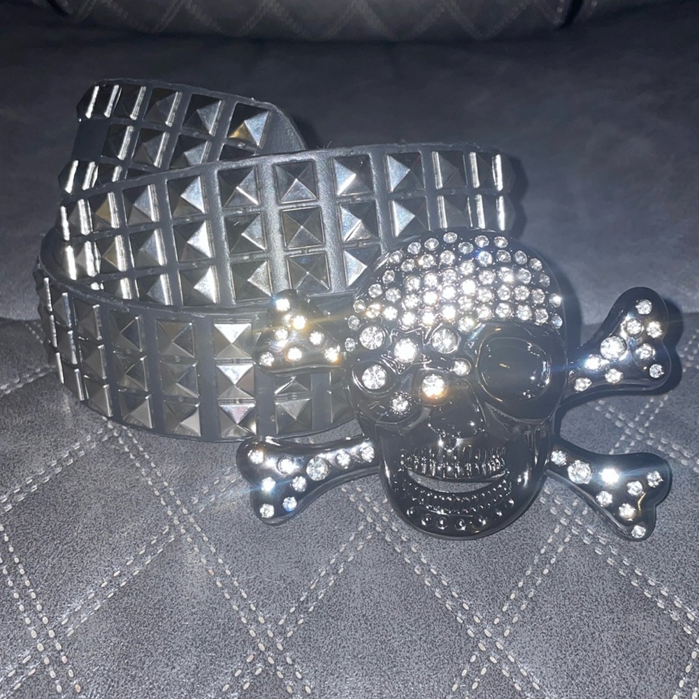 studded rimestone belt